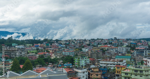 Cityscape of Shillong Hill City Meghalaya