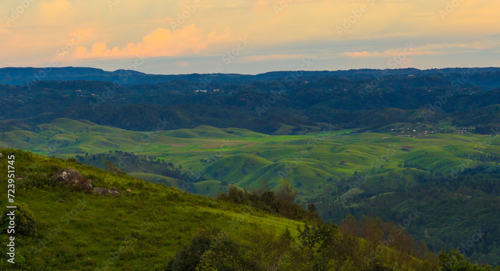 Fototapeta premium Landscape of Khasi Jaintia Hills Meghalaya India