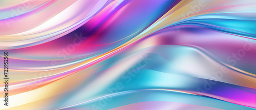 Holographic neon background. Wallpaper hologram abstract gradient