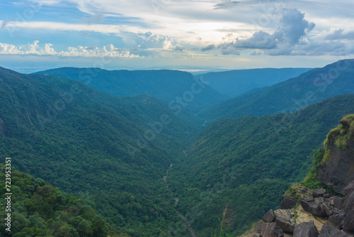 Landscape of Khasi Jaintia Hills Meghalaya India