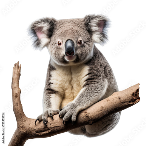 Funny Koala isolated on transparent or white background