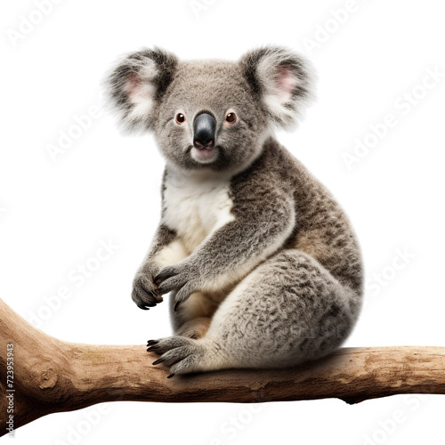 Funny Koala isolated on transparent or white background