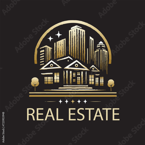 Vector real estate logo