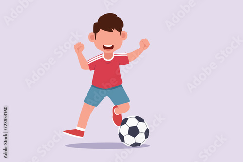 Sports concept. Colored flat vector illustration isolated.