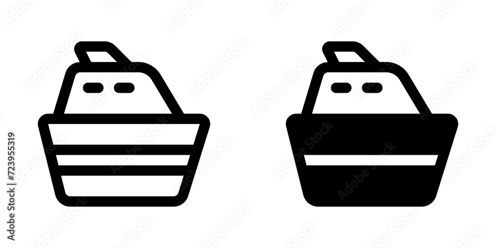 Editable cruise ship vector icon. Vehicles, transportation, travel. Part of a big icon set family. Perfect for web and app interfaces, presentations, infographics, etc Editable cruise ship vector icon. Vehicles, transportation, travel. Part of a big icon set family. Perfect for web and app interfaces, presentations, infographics, etc