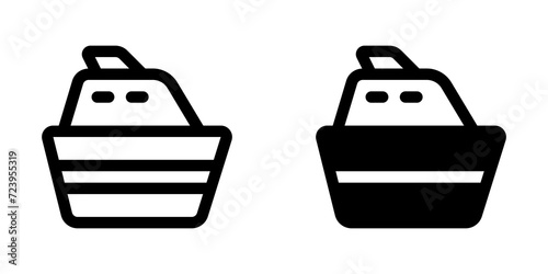 Editable cruise ship vector icon. Vehicles, transportation, travel. Part of a big icon set family. Perfect for web and app interfaces, presentations, infographics, etc