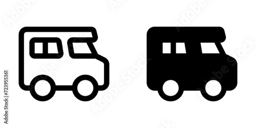 Editable recreational vehicle vector icon. Vehicles, transportation, travel. Part of a big icon set family. Perfect for web and app interfaces, presentations, infographics, etc