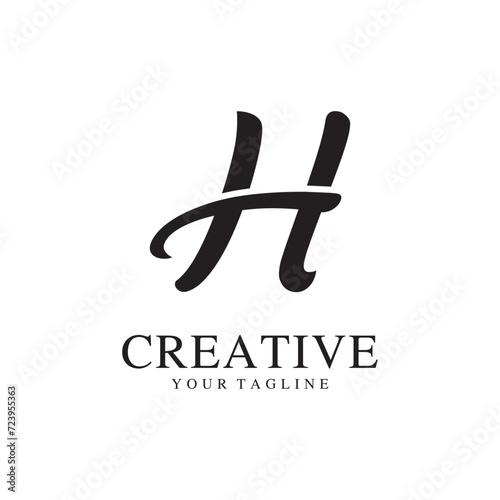 Simple Letter H Logo Design