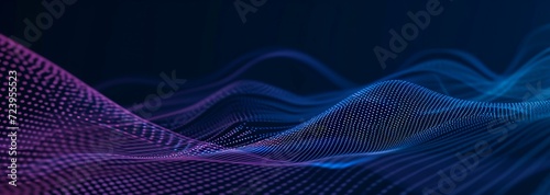 modern and futuristic horizontal blue abstract wave background, data pixel, code, web technology, Data Flow and Coding Patterns, Information Connection. Equalizer, music, frequency, hertz, hd