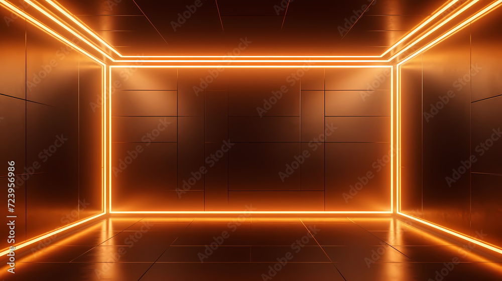 3D space, light shining from above, empty room 3D space, light shining from above, empty room