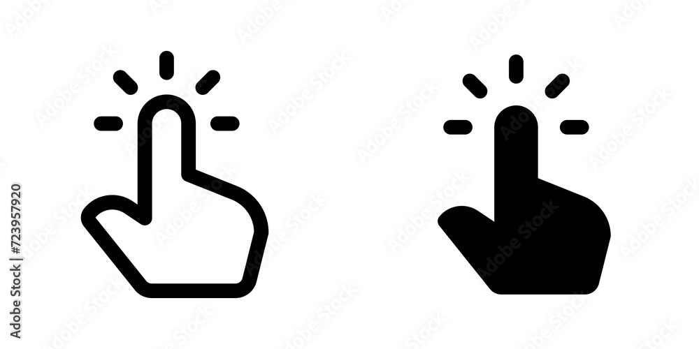 Editable one finger tap vector icon. Part of a big icon set family. Perfect for web and app interfaces, presentations, infographics, etc Editable one finger tap vector icon. Part of a big icon set family. Perfect for web and app interfaces, presentations, infographics, etc