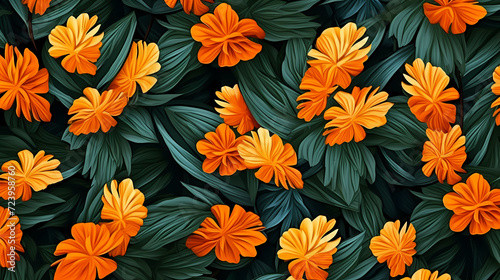 Colorful flowers background, spring season concept