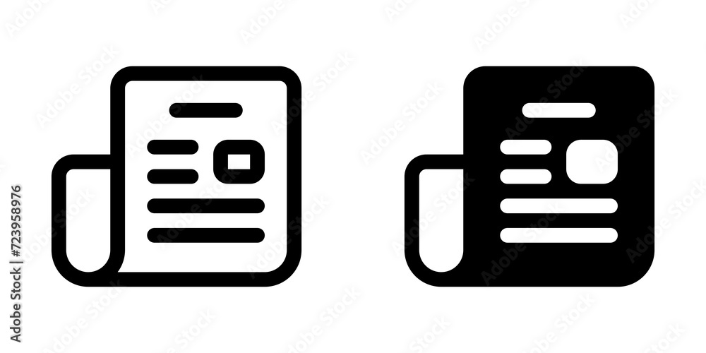 Editable newspaper, newsletter vector icon. Part of a big icon set family. Perfect for web and app interfaces, presentations, infographics, etc Editable newspaper, newsletter vector icon. Part of a big icon set family. Perfect for web and app interfaces, presentations, infographics, etc