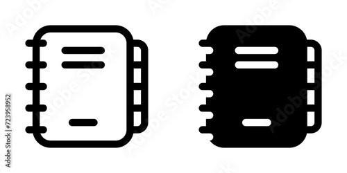 Editable journal, diary, notebook vector icon. Part of a big icon set family. Perfect for web and app interfaces, presentations, infographics, etc