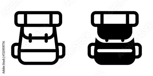 Editable rucksack, camper bag, backpack vector icon. Part of a big icon set family. Perfect for web and app interfaces, presentations, infographics, etc