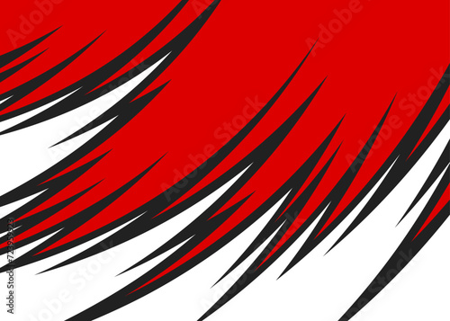 Abstract background with curved spike line pattern and with some copy space area