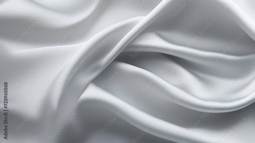 Obraz premium White gray satin texture that is white silver fabric silk panorama background with beautiful soft blur pattern natural