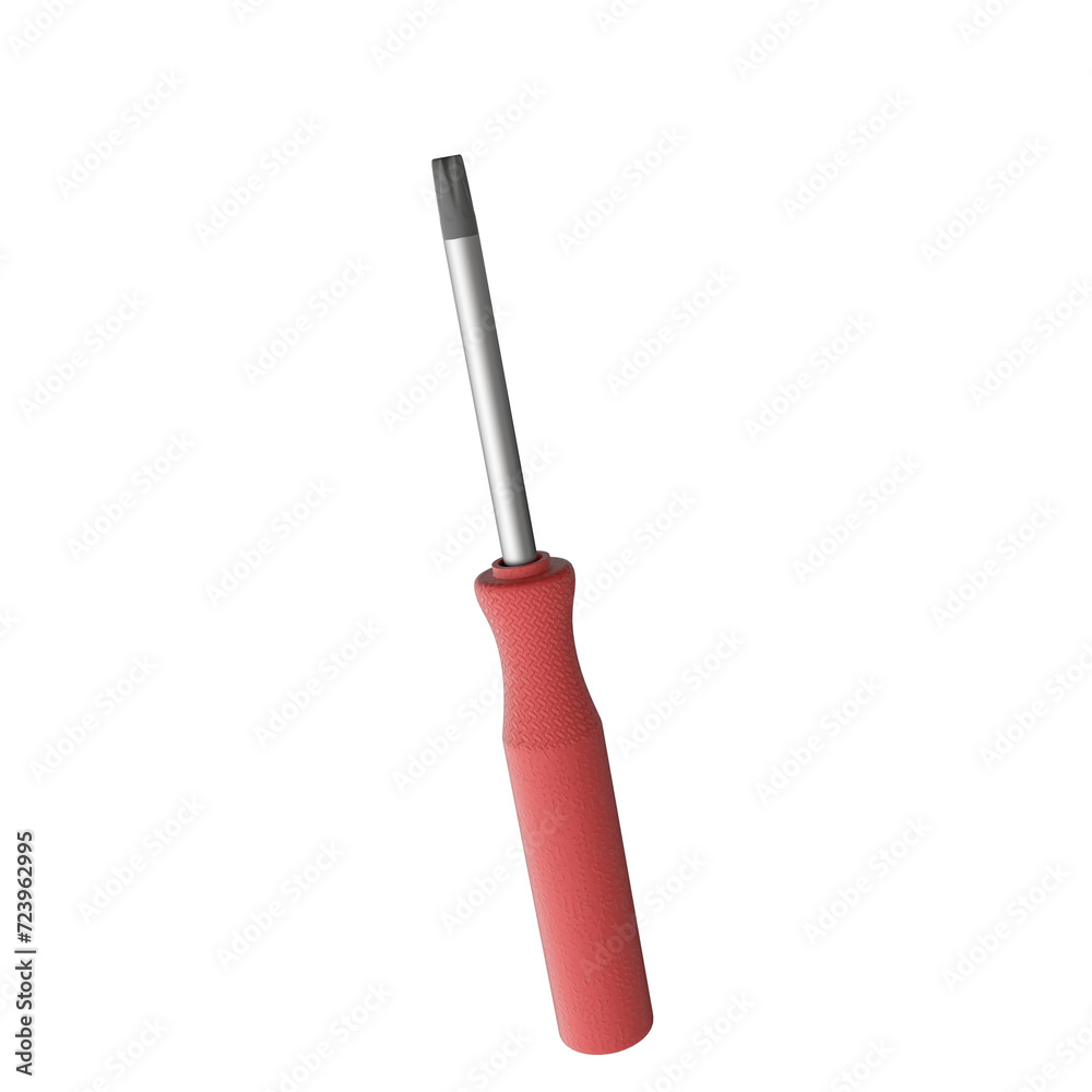 CHAVE TORX VERMELHA 3D ISOLADO