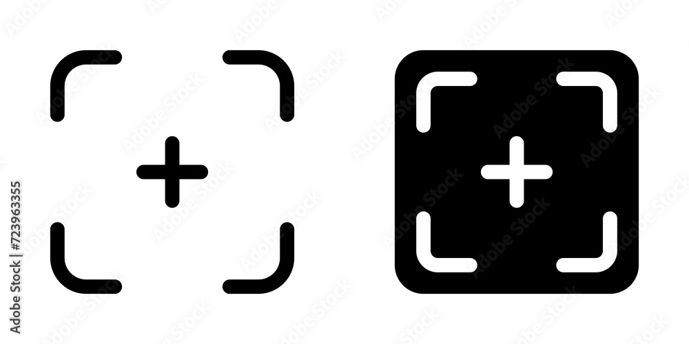 Obraz premium Editable focus vector icon. Part of a big icon set family. Perfect for web and app interfaces, presentations, infographics, etc