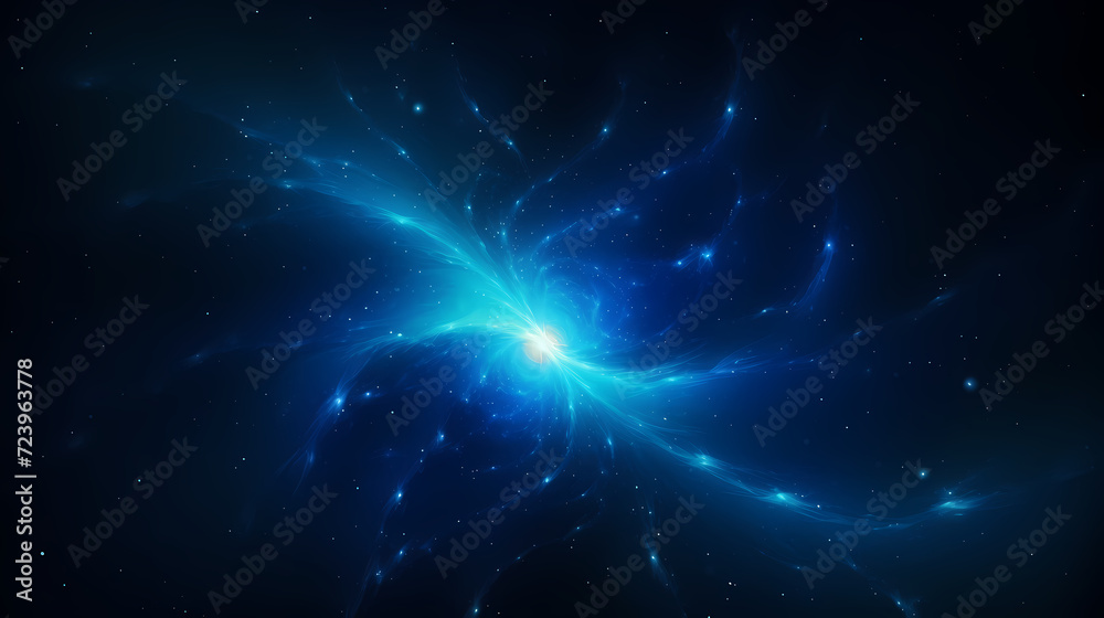 Space galaxy background, 3D illustration of nebulae in the universe