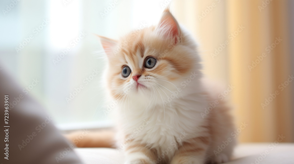 Cute cat - A curious happy cat