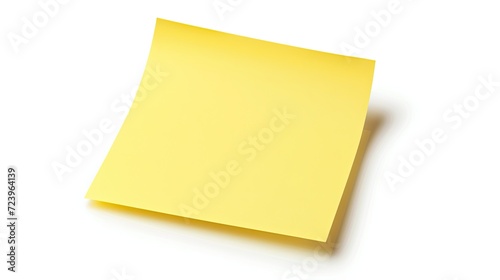 single post it note, realistic, isolated on white background - 