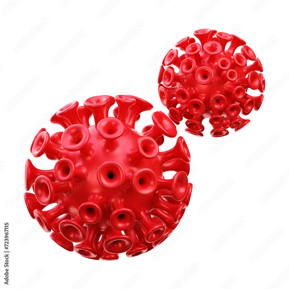 Virus 3d render icon illustration
Virus 3d render icon illustration