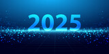 Technology Background 2025 New Year