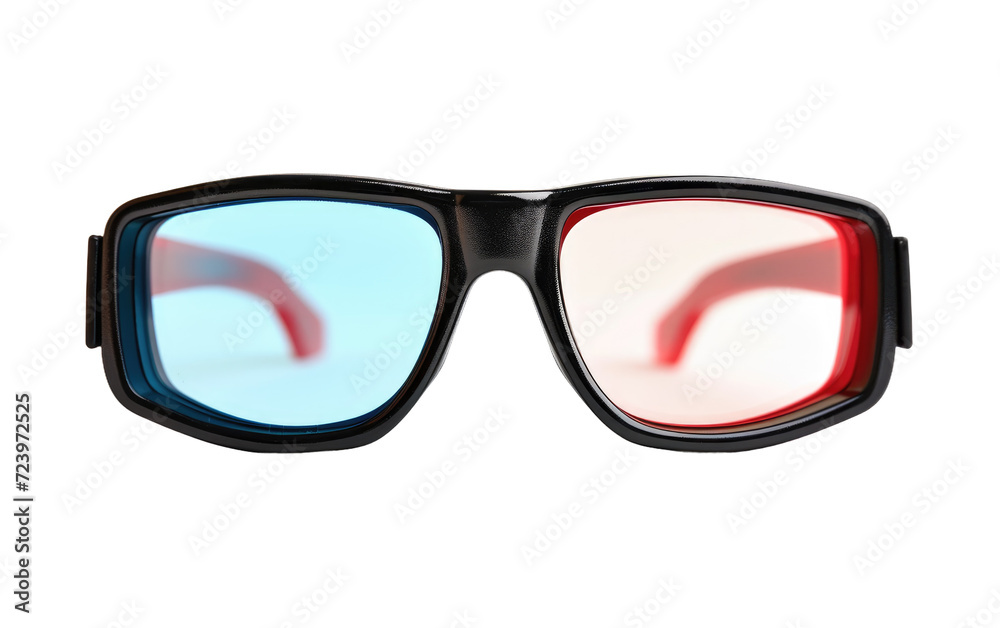 3D Glasses, Cutting-Edge 3D Glasses isolated on Transparent background.