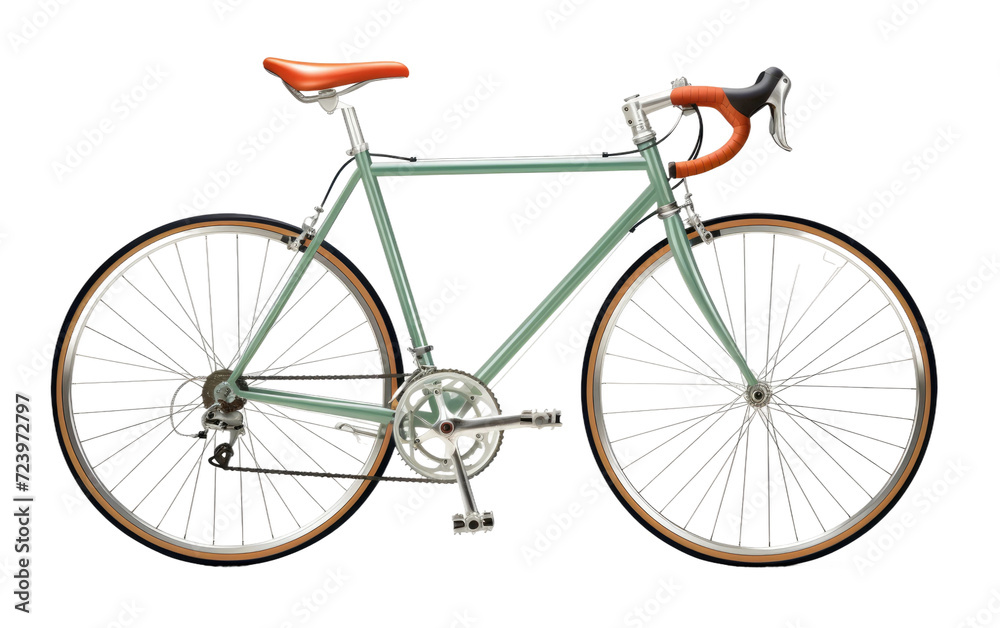 Bicycle, Zen Rider road bike, 3D image of Zen Rider road bike isolated on Transparent background.