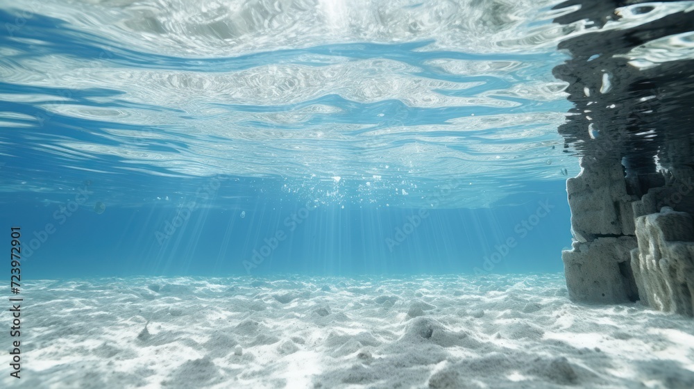 Fototapeta premium Half underwater UHD Wallpaper