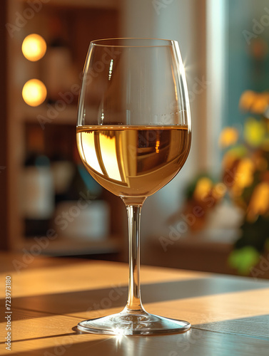 A glass of refreshing wine
