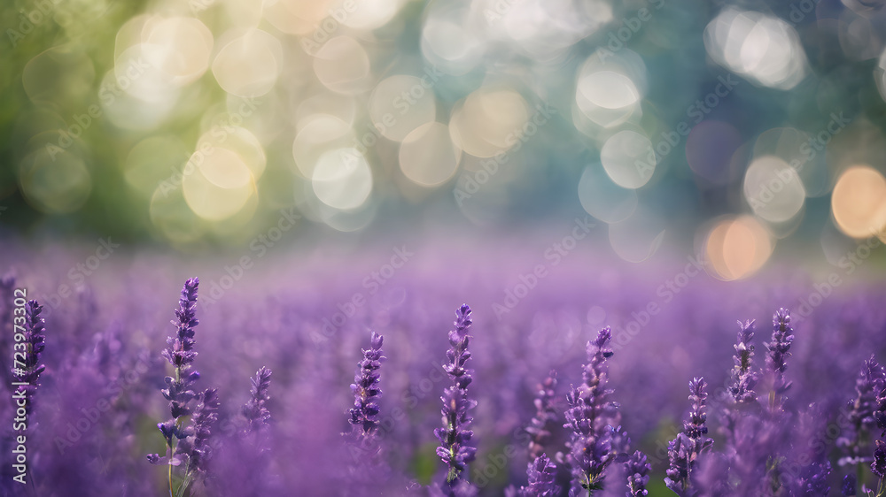 Naklejka premium lavender in the field