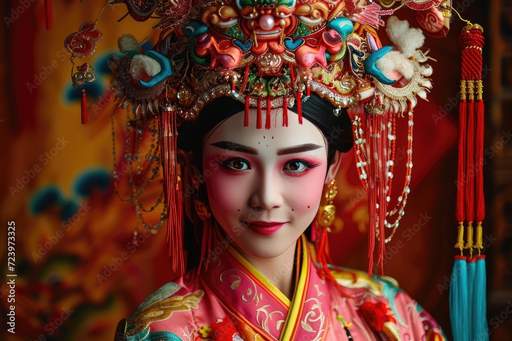 Beautiful Chinese women's opera costumes