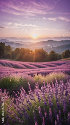 lavender in the field