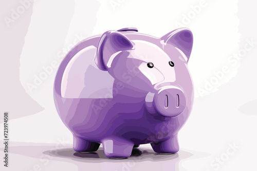 Piggy bank isolated on white
