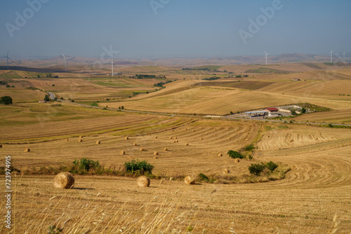 Country landscape near Oppido Lucano and San Chirico  Basilicata  Italy
