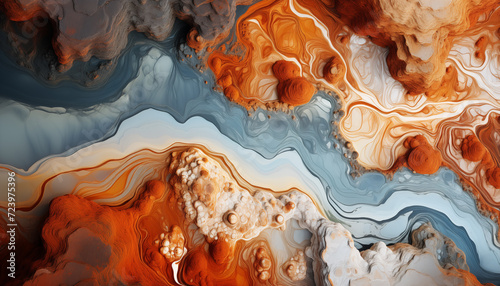 Abstract organic texture. Flowing fluid art pattern banner illustration wallpaper backdrop for webdesign © Kamrul