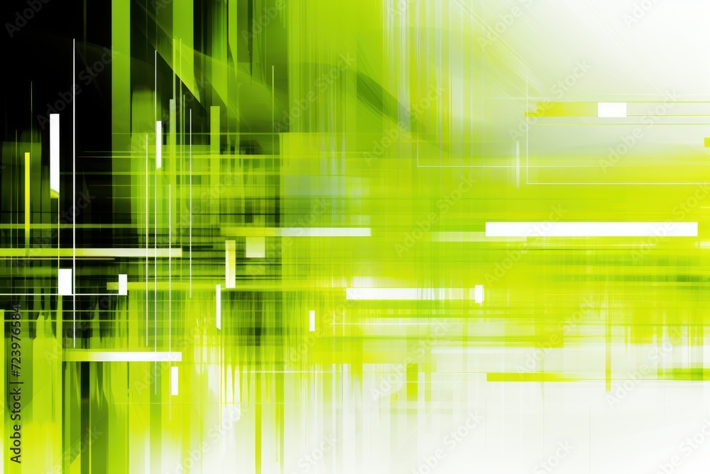 chartreuse abstract horizontal technology lines on hi-tech future chartreuse background 