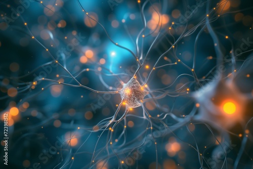 Captivating Neural Networks Forming Intricate Patterns In Abstract Background With Neuron Cells