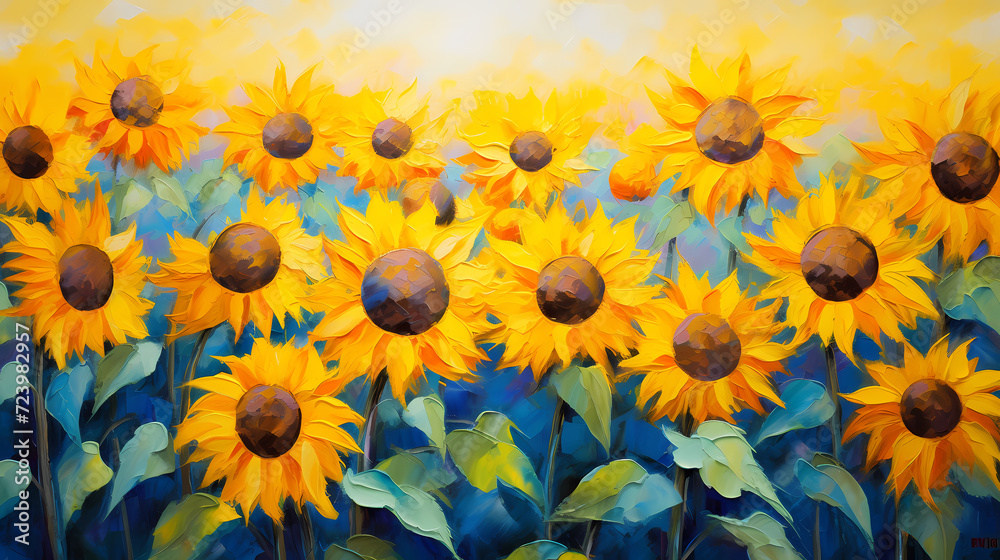 Obraz premium Colorful flowers background, spring season concept