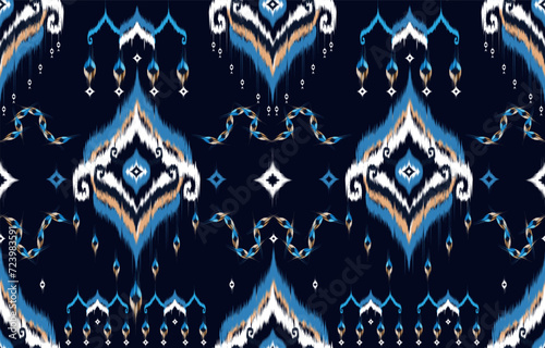 pattern,
Oriental ethnic seamless pattern traditional background 
Design for carpet,wallpaper,clothing,wrapping,batik,
fabric,Vector illustration embroidery style.