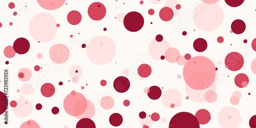 crimson polka dot, boho color palette, simple line, modern minimalist vector illustration pattern