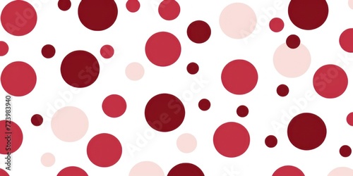 crimson polka dot, boho color palette, simple line, modern minimalist vector illustration pattern