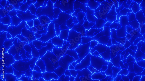 Blue electricity background - Generative AI