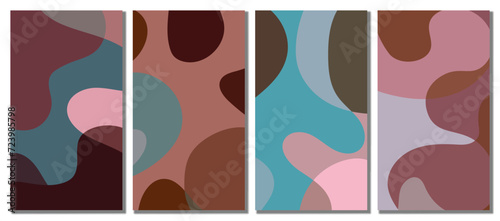 Abstract Wavy Set Background.