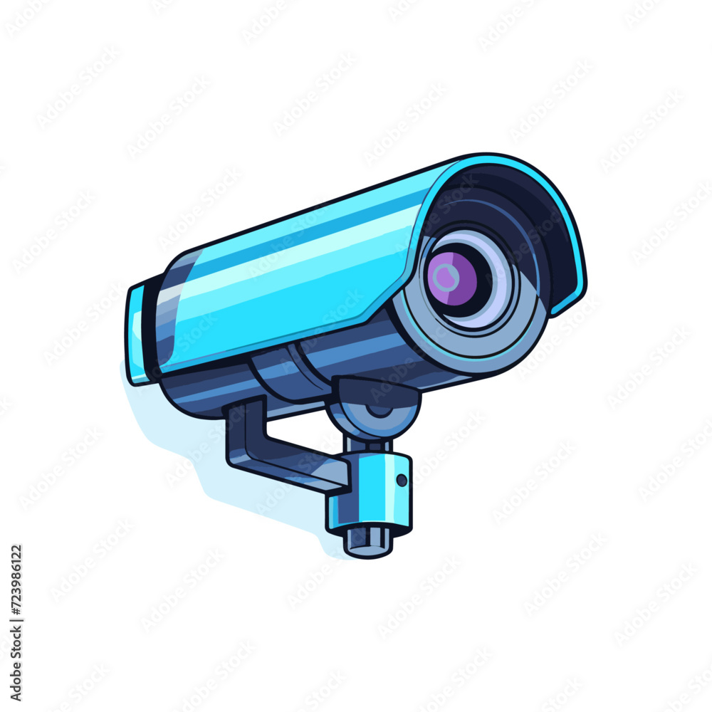 CCTV Camera. Security Surveillance System. Vector Illustration isolated on white CCTV Camera. Security Surveillance System. Vector Illustration isolated on white