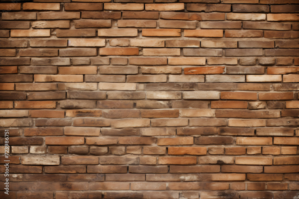 Brick wall background texture generated AI Brick wall background texture generated AI