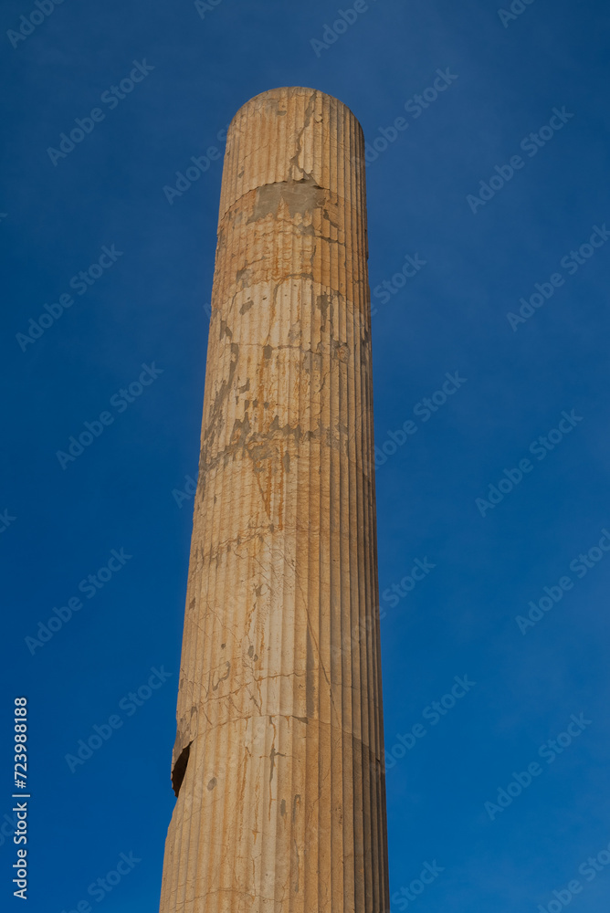 Ruin of ancient city Persepolis  Iran. Persepolis is a capital of the Achaemenid Empire. UNESCO declared Persepolis a World Heritage Site.