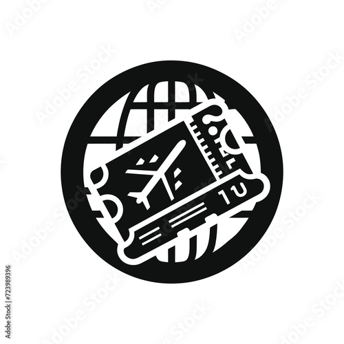 Ticket icon, Ticket icon vector. Line raffle ticket symbol